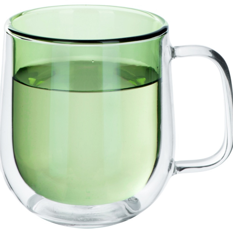 Цветная кружка Ubud с двойными стенками, зеленый