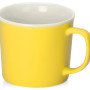 Матовая кружка Nancy 360 мл цветная снаружи, белая внутри, желтый