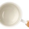 Кружка с ручкой и крышкой из каучукового дерева Jeny, белый Кружка с ручкой и крышкой из каучукового дерева Jeny, белый