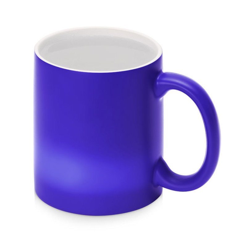 Кружка-хамелеон Magic матовая, синий/белый (P)