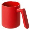Кружка матовая с прямой ручкой "Axio", 360 мл, красный