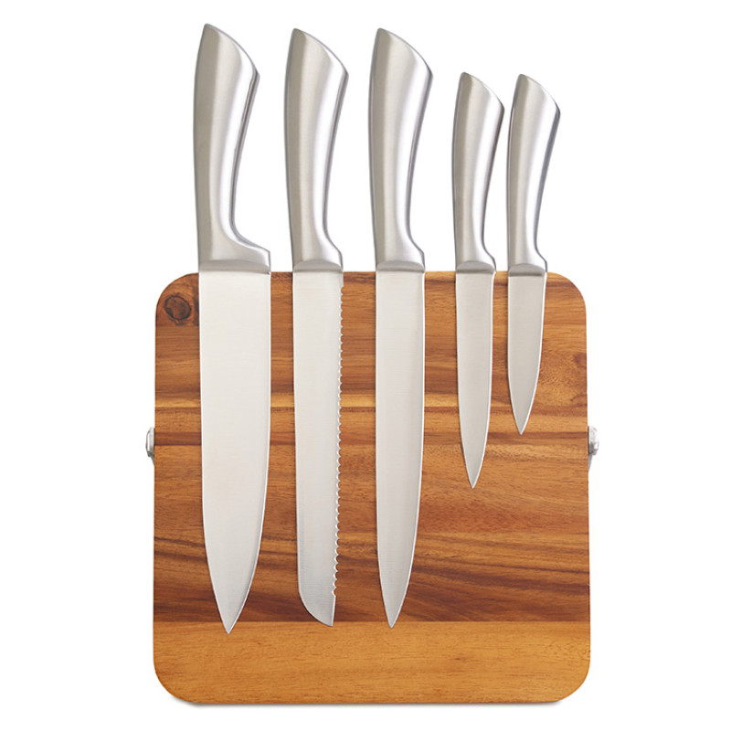 Набор ножей на магнитной подставке "Терон"