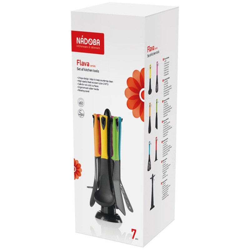 Набор кухонных инструментов, 7 пр., NADOBA, серия FLAVA