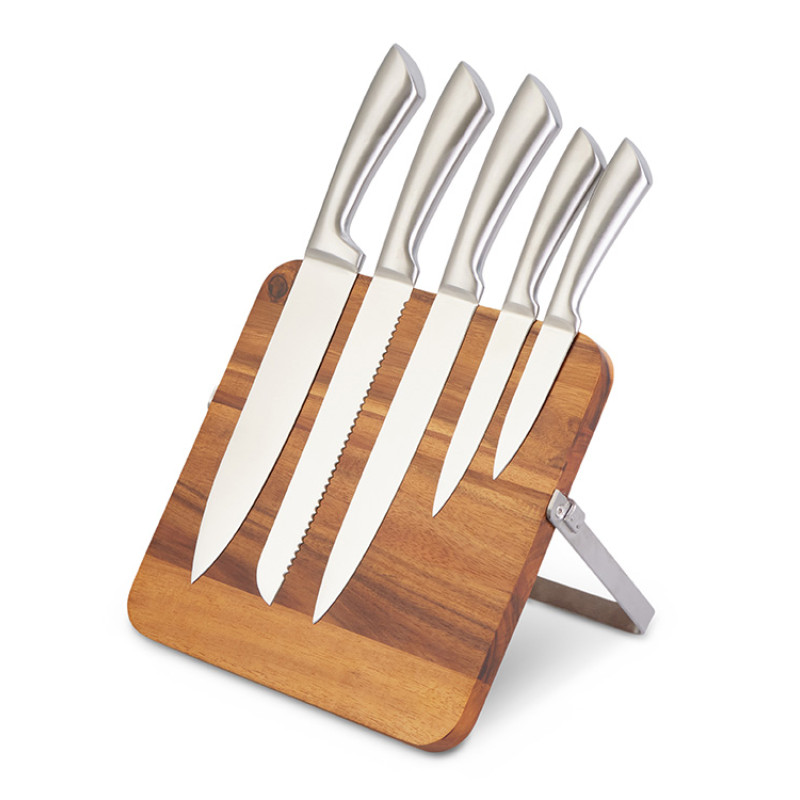 Набор ножей на магнитной подставке "Терон"