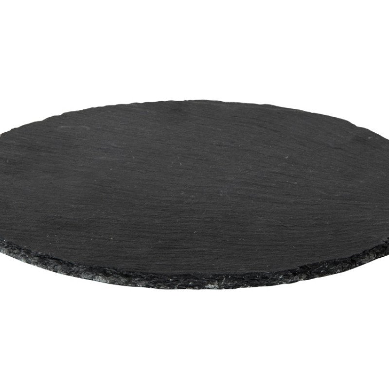 Круглая доска Moon для закусок, сланцевая 25 см