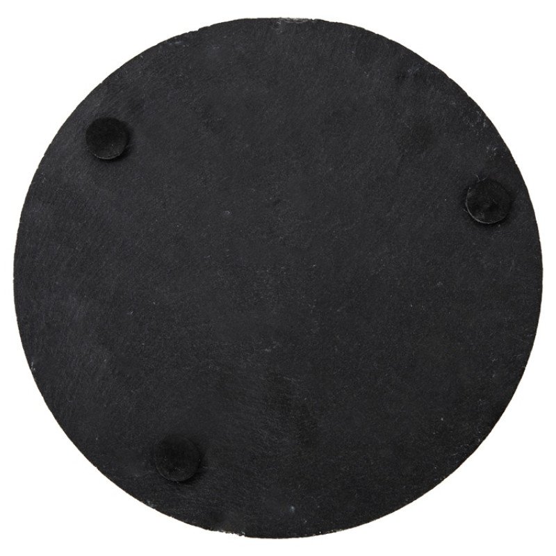 Круглая доска Moon для закусок, сланцевая 25 см