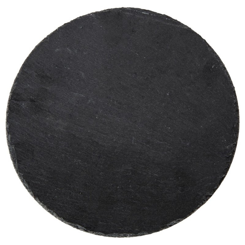 Круглая доска Moon для закусок, сланцевая 25 см