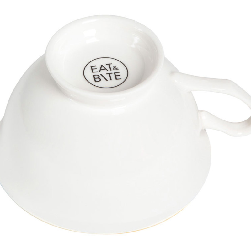 Чайная пара с золотой каймой, 200мл