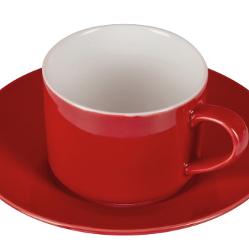 Чайная пара прямой формы Phyto, 250мл, красный (Р)