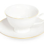 Чайная пара с золотой каймой, 200мл