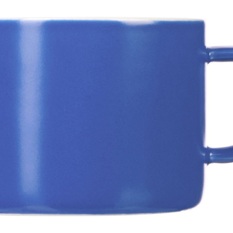 Чайная пара "Brighton" : блюдце овальное, чашка, коробка, синий