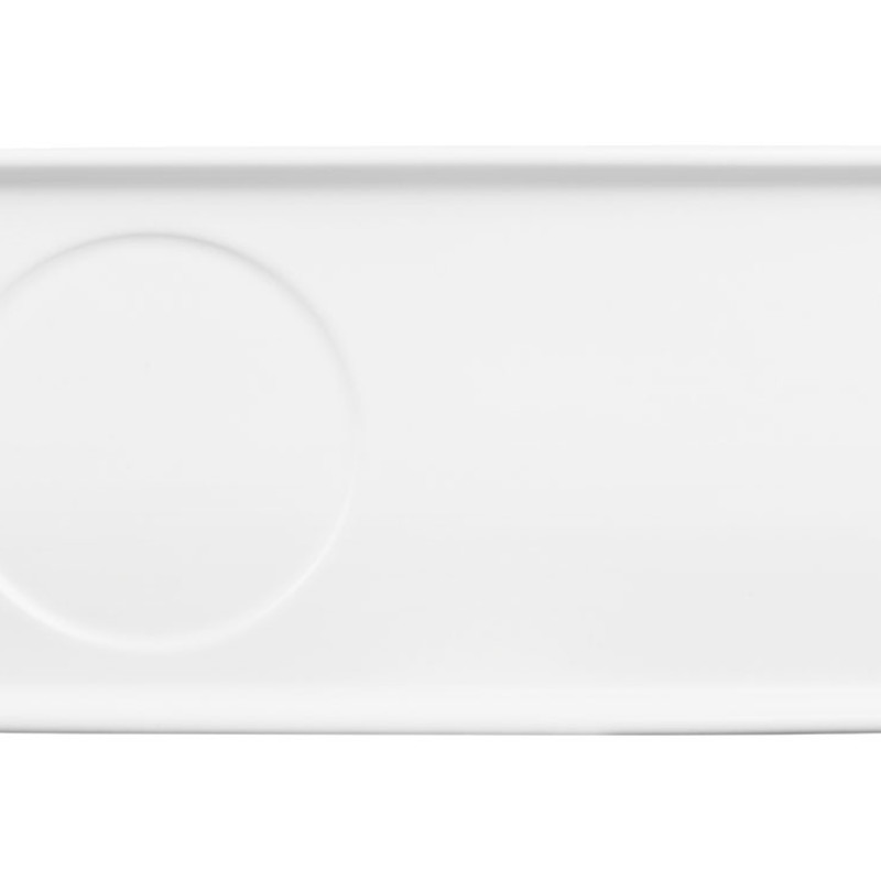 Чайная пара "Bristol": блюдце прямоугольное, чашка, коробка, белый