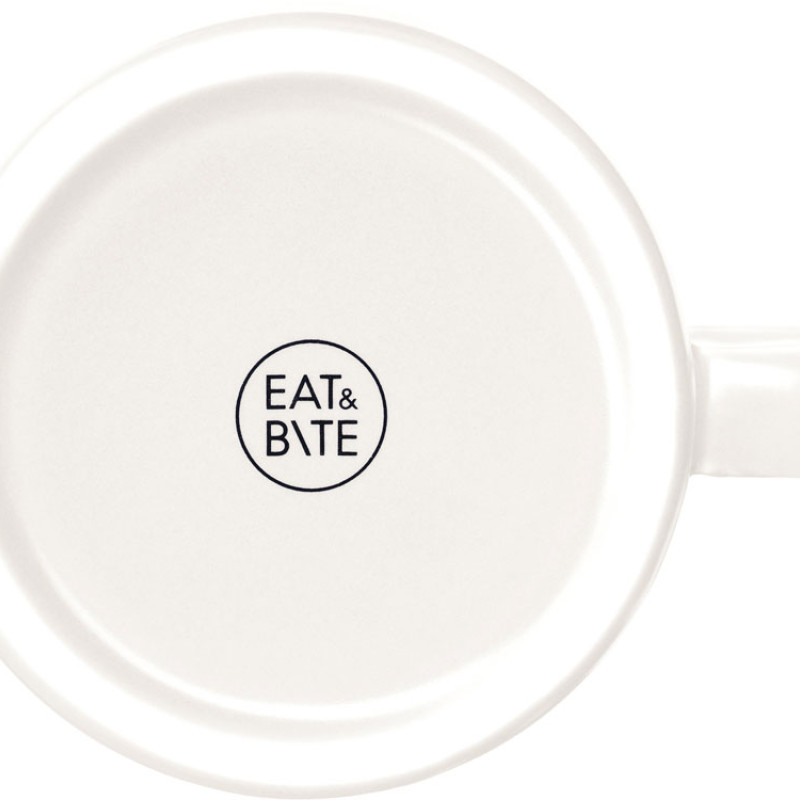 Чайная пара "Brighton" : блюдце овальное, чашка, коробка, белый