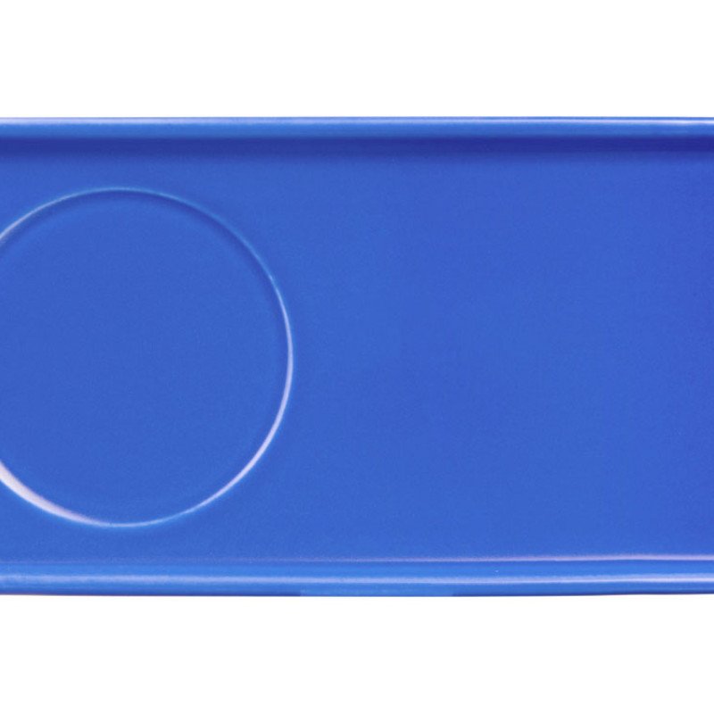 Чайная пара "Bristol": блюдце прямоугольное, чашка, коробка, синий