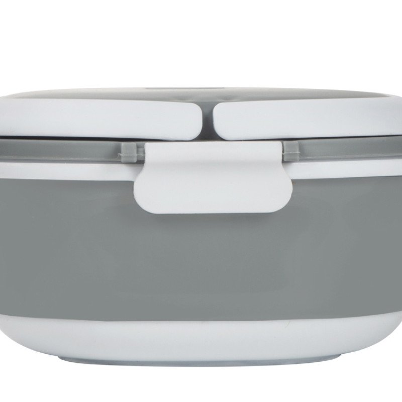Ланч-бокс Hotty 750 мл для микроволновой печи, серый/белый