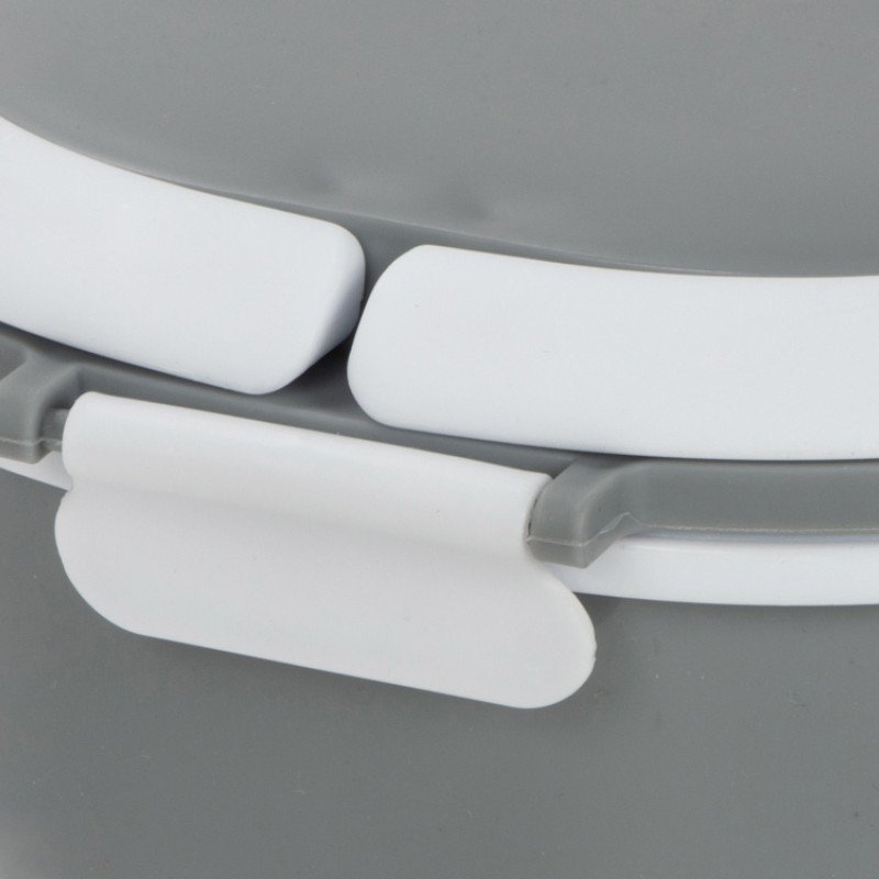 Ланч-бокс Hotty 750 мл для микроволновой печи, серый/белый