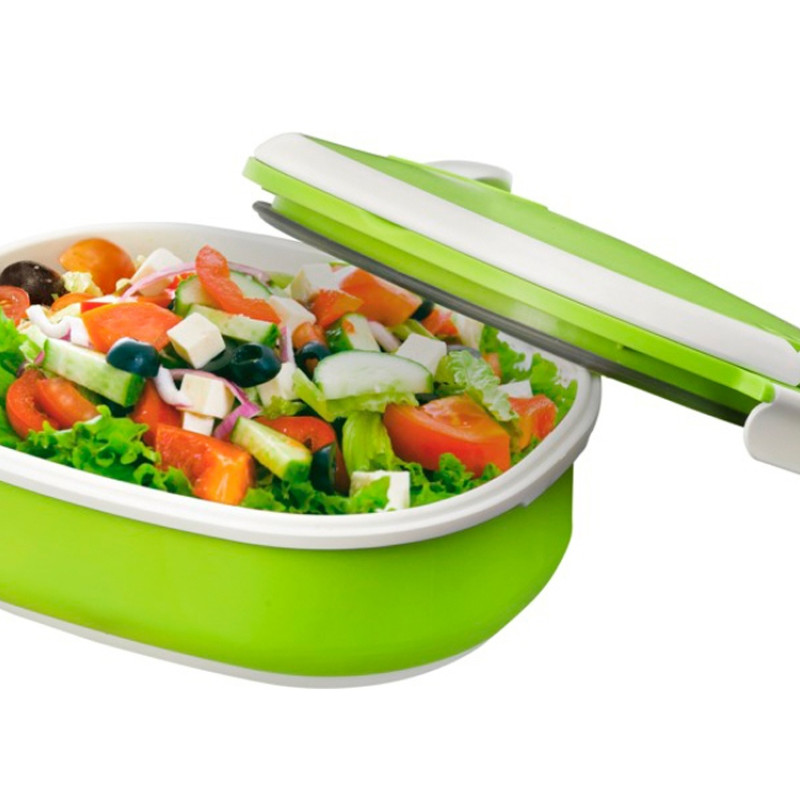 Ланч-бокс Spiga 750 мл для микроволновой печи, зеленый Ланч-бокс Spiga 750 мл для микроволновой печи, зеленый