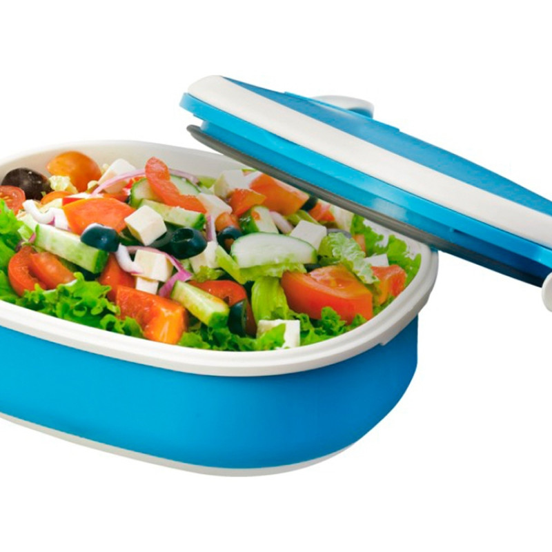 Ланч-бокс Spiga 750 мл для микроволновой печи, синий