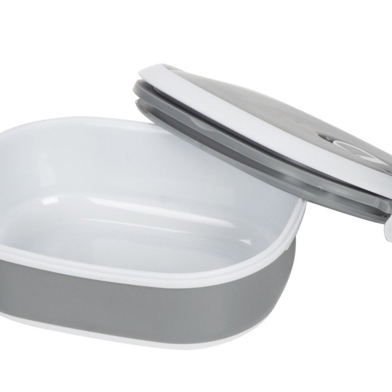 Ланч-бокс Hotty 750 мл для микроволновой печи, серый/белый