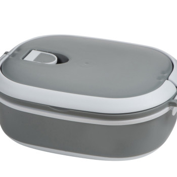 Ланч-бокс Hotty 750 мл для микроволновой печи, серый/белый