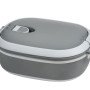 Ланч-бокс Hotty 750 мл для микроволновой печи, серый/белый