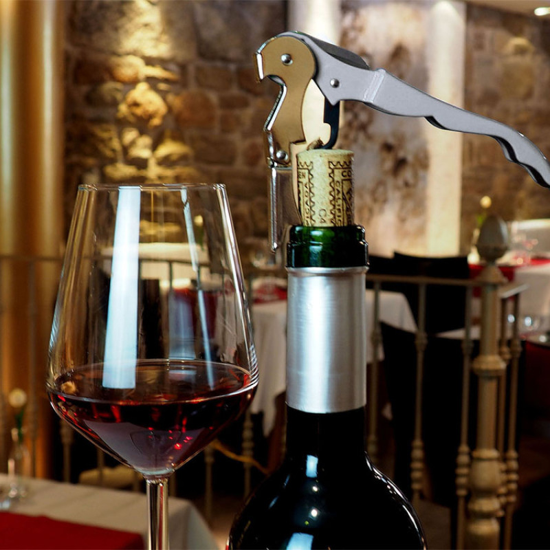 Нож сомелье из нержавеющей стали Pulltap's Inox, серебристый Нож сомелье из нержавеющей стали Pulltap's Inox, серебристый