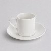 Кофейная пара прямой формы Espresso, 100мл, белый