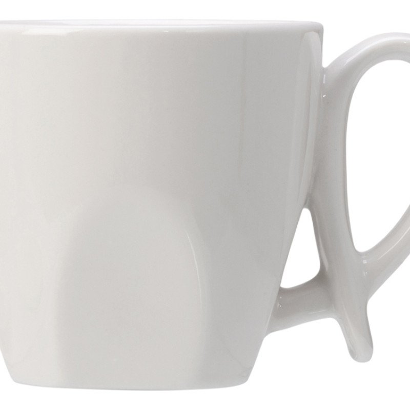 Кофейная пара с бамбуковым блюдцем "Mandy", белый