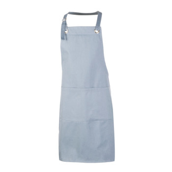 Хлопковый фартук Delight с карманом и регулируемыми завязками, антрацит