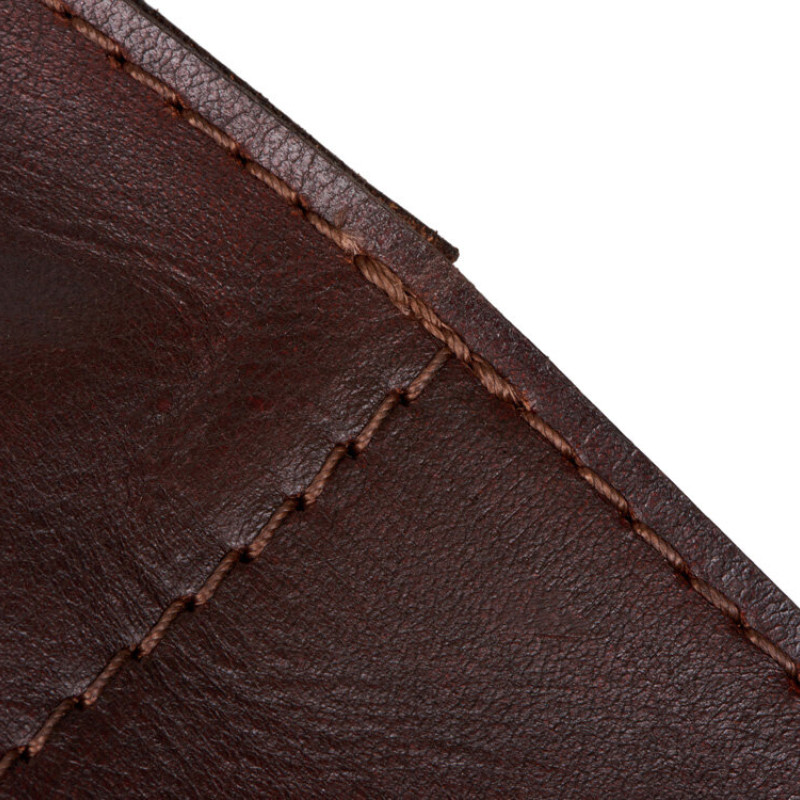 Набор: фартук из натуральной кожи в тубусе, темно-коричневый