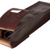 Набор: фартук из натуральной кожи в тубусе, темно-коричневый