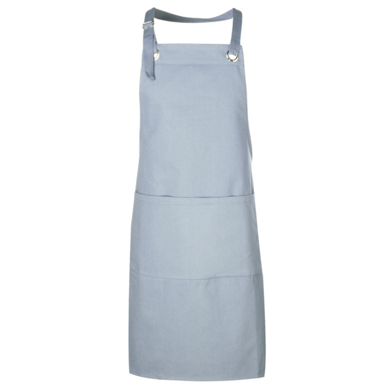 Хлопковый фартук Delight с карманом и регулируемыми завязками, антрацит