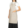 Хлопковый фартук Delight с карманом и регулируемыми завязками, бежевый