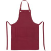 Хлопковый фартук Delight с карманом и регулируемыми завязками, бургунди