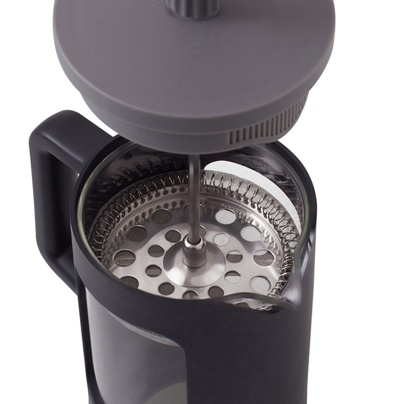 Френч-пресс "Double Tone", черный-серый