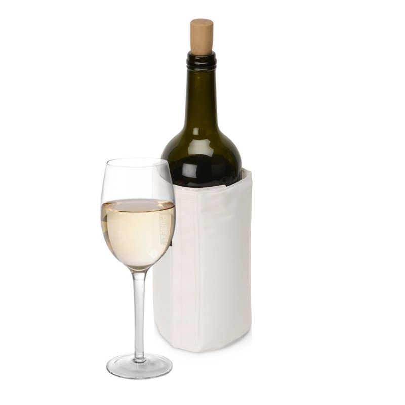 WINE COOLER SATIN WHITE/Охладитель-чехол для бутылки вина или шампанского, белый WINE COOLER SATIN WHITE/Охладитель-чехол для бутылки вина или шампанского, белый