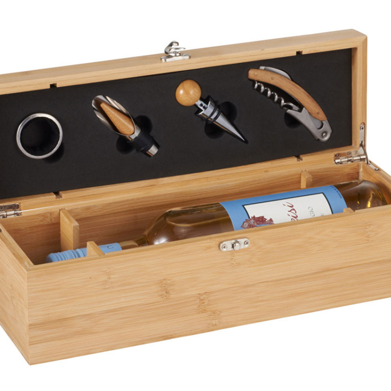 Набор для вина в бамбуковом кейсе "Anniversary" (Р)