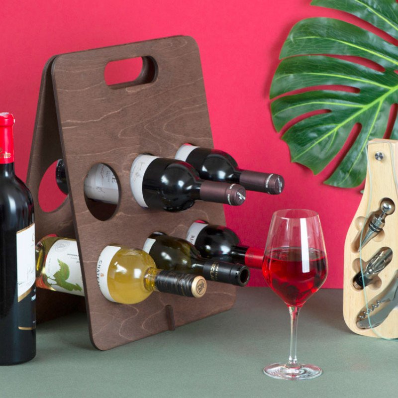 Набор аксессуаров для вина Pinotage со стеклянной крышкой