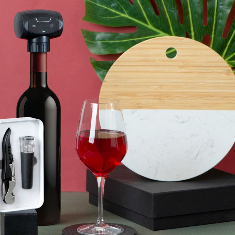 Набор аксессуаров для вина Malbec в пластиковой подарочной коробке, 2шт Набор аксессуаров для вина Malbec в пластиковой подарочной коробке, 2шт
