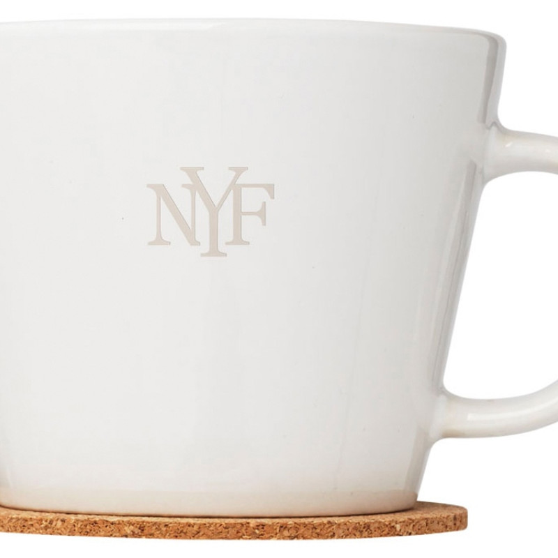 Набор чашек с костерами «Hartley», белый