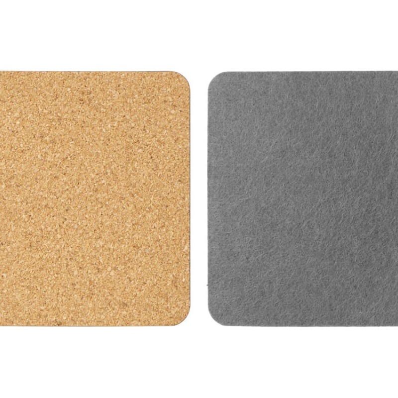 Набор костеров из пробки с фетром "Grit" Набор костеров из пробки с фетром "Grit"