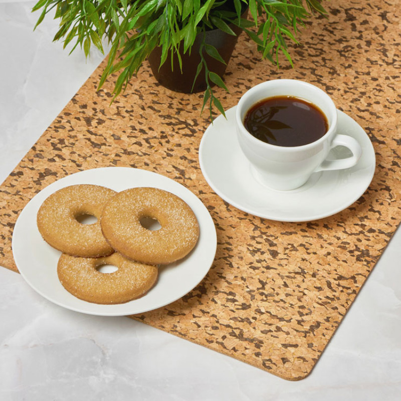 Набор подставок под горячее из пробки "Dinner"