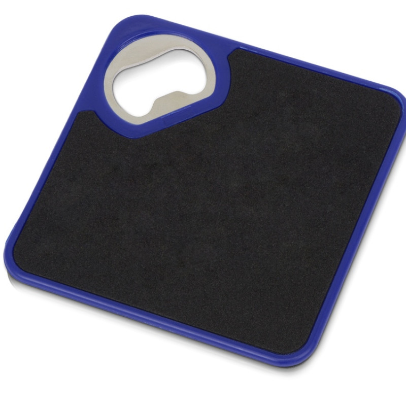 Подставка для кружки с открывалкой «Liso», черный/синий