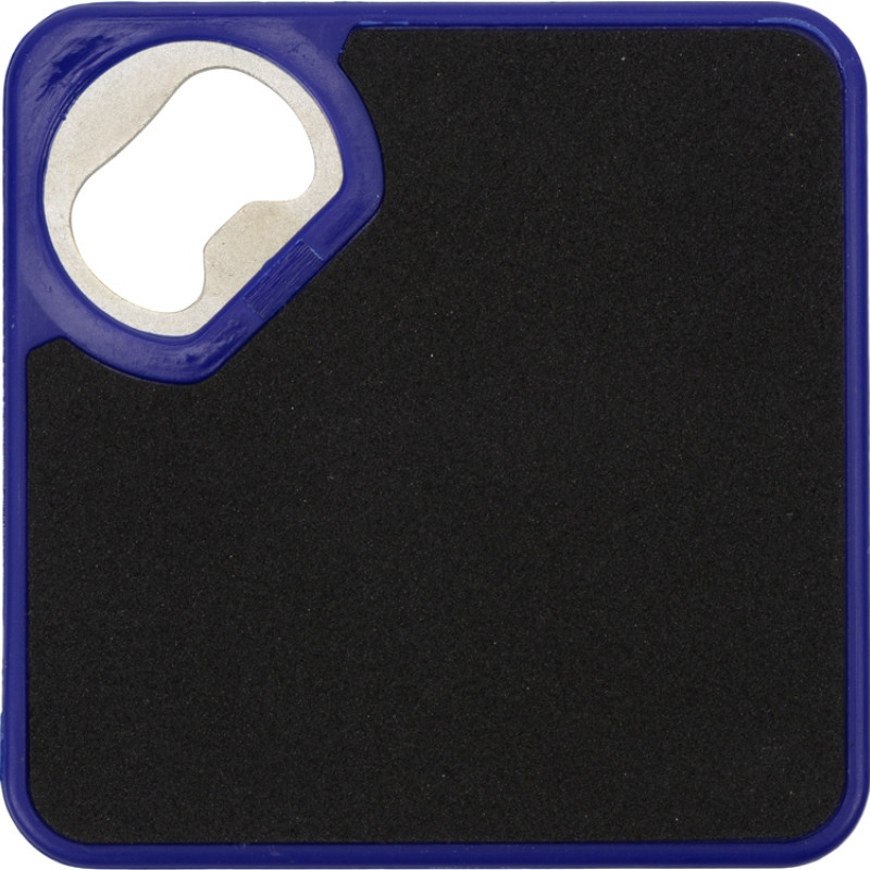 Подставка для кружки с открывалкой «Liso», черный/синий