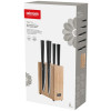 Набор из 5 кухонных ножей на магнитном блоке, NADOBA, серия HORTA