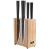Набор из 5 кухонных ножей на магнитном блоке, NADOBA, серия HORTA