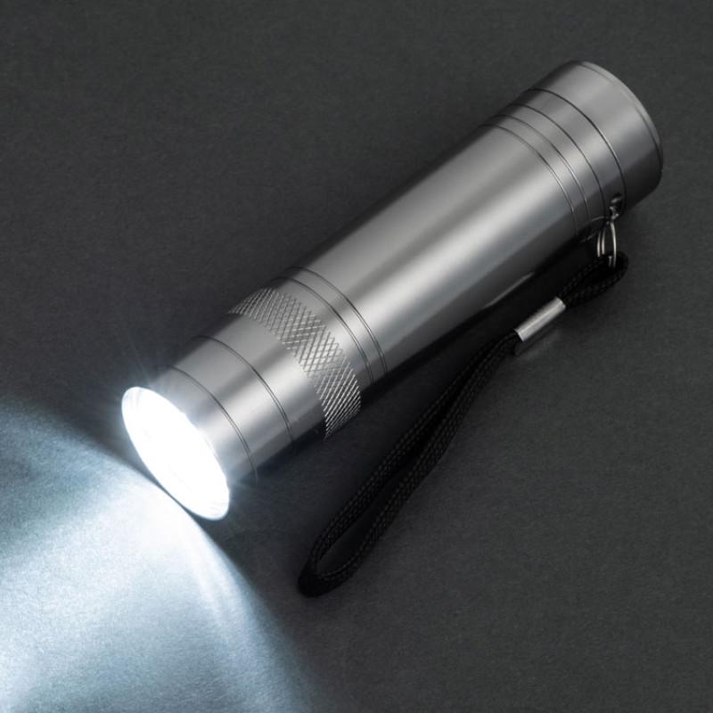 Фонарь с открывалкой "Yok", серебристый (P)