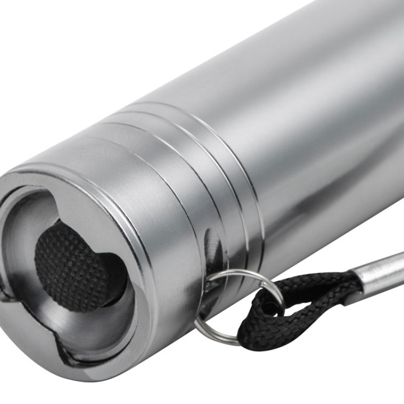 Фонарь с открывалкой "Yok", серебристый (P)