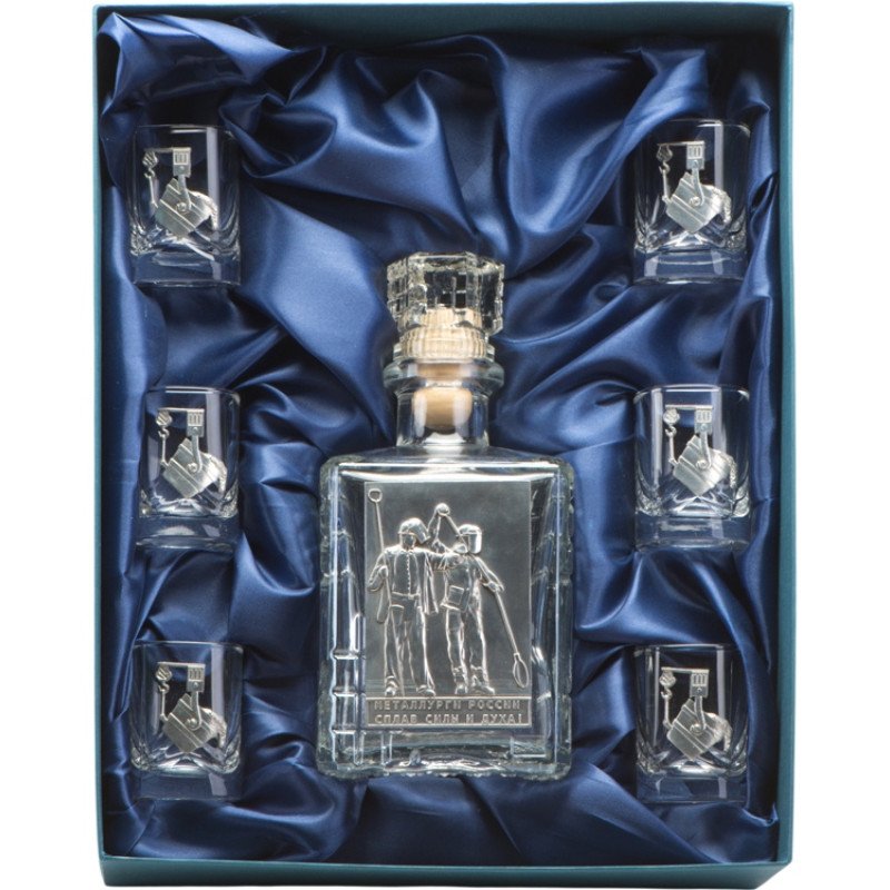 Набор со штофом МЕТАЛЛУРГИ