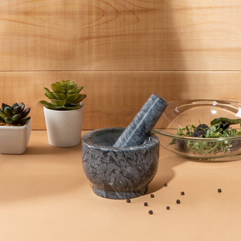 Ступка из натурального мрамора